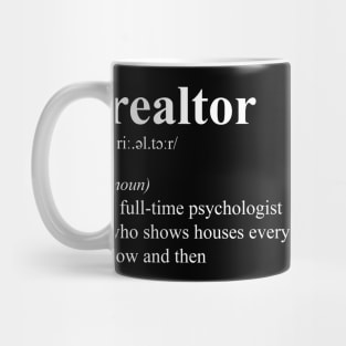 Realtor Real Estate Agent Funny Job Definition Mug